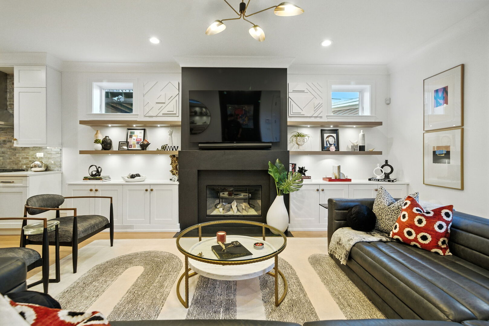 1733 North Mohawk Street, Unit 1N Chicago, IL 60614 - Photo 15 of 29 a living room with furniture and a fireplace
