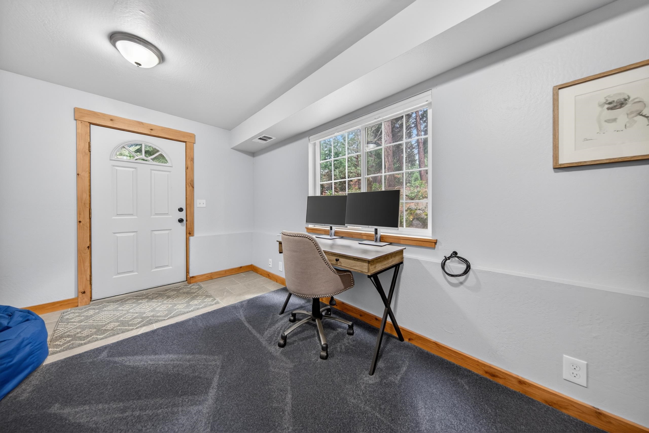 1220 Lynx Road Lake Almanor, CA 96137 - Photo 32 of 45 a workspace with furniture and a window