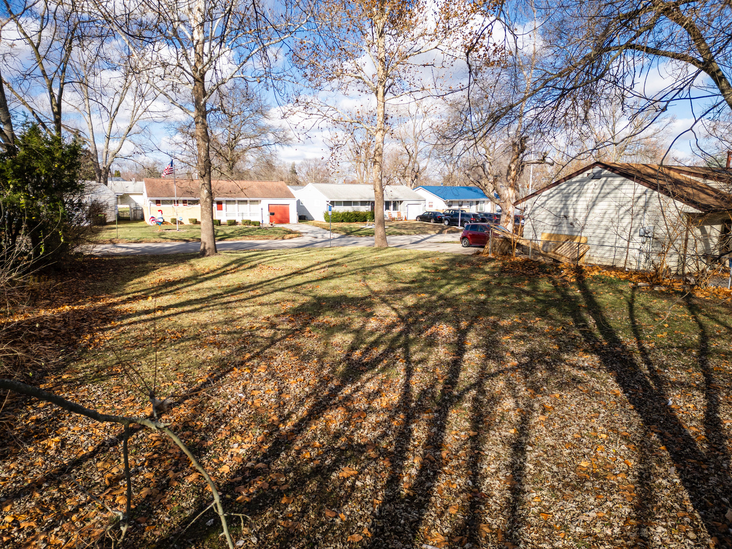 1564 Eater Drive Rantoul, IL 61866 - Photo 3 of 4 a view of city street with houses covered with the trees