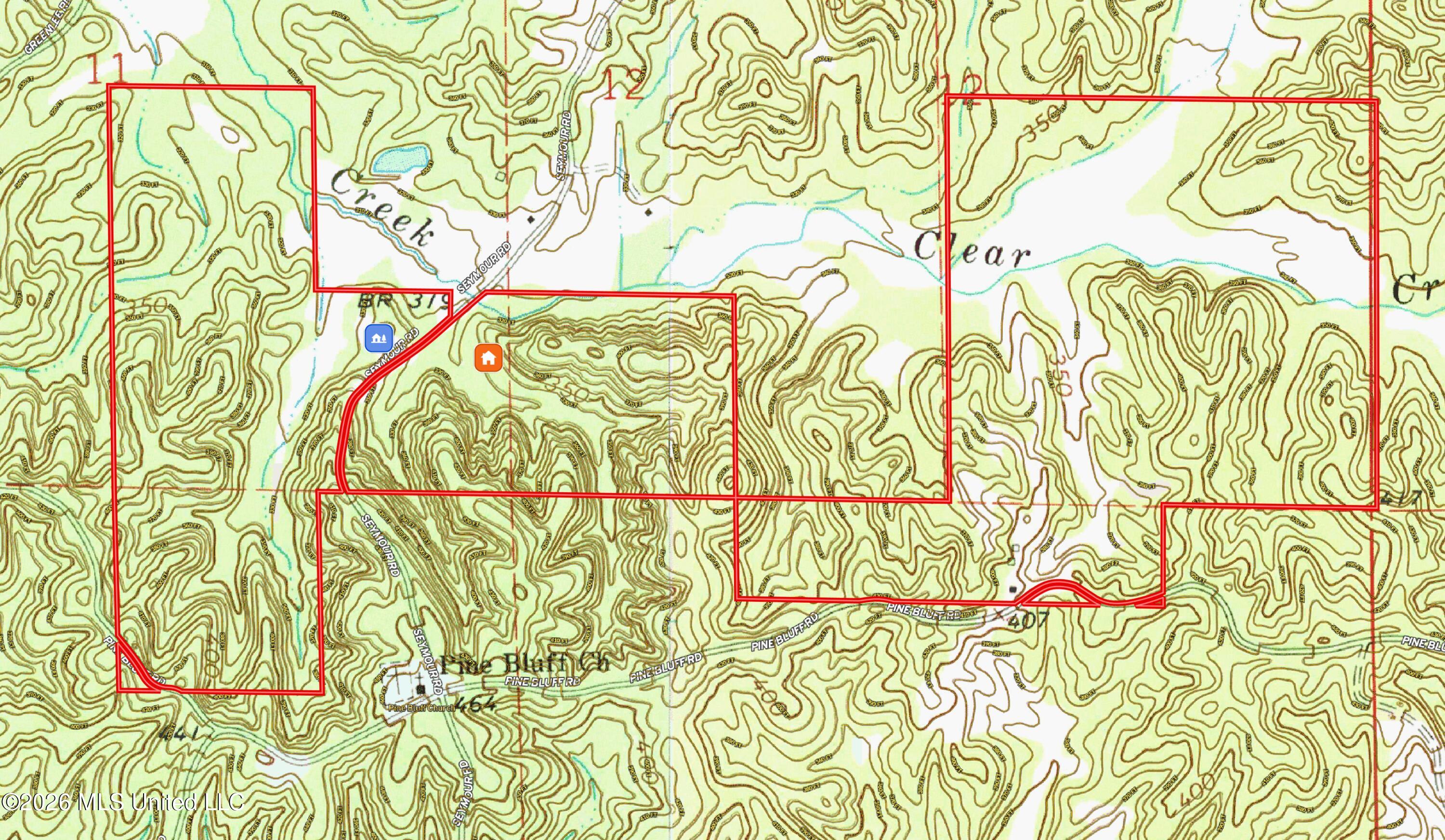 Seymour Road Kilmichael, MS 39747 - Photo 102 of 104 Topo Map Montgomery 405.1 (Landscape)