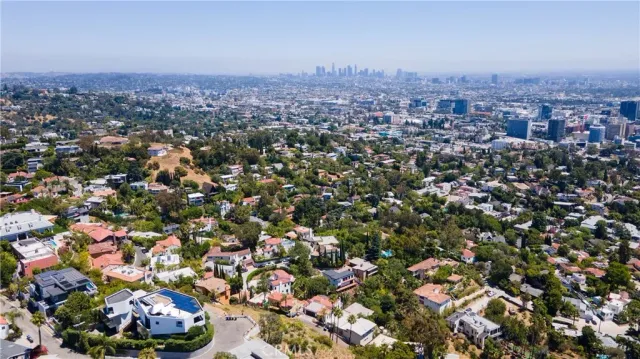 an aerial view of a city