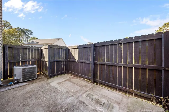 a view of wooden fence