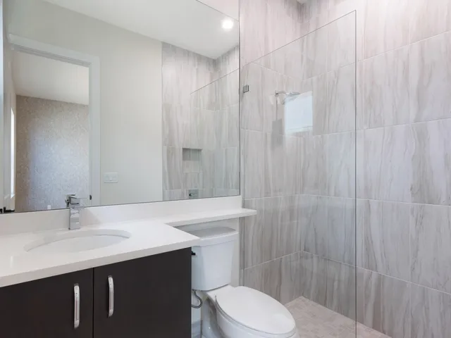 a view of an empty room with a projector