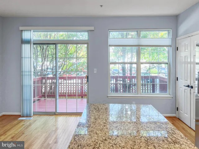 a view of wooden deck