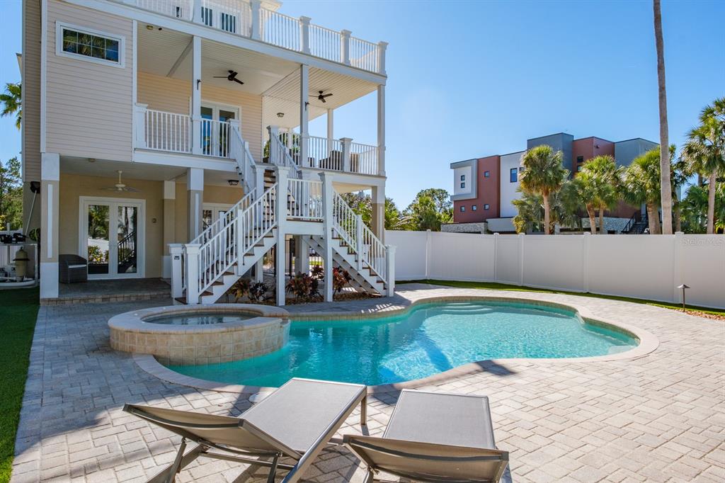 1700 Oyster Point Way Palm Harbor, FL 34683 - Photo 60 of 88 a view of outdoor space yard swimming pool and patio