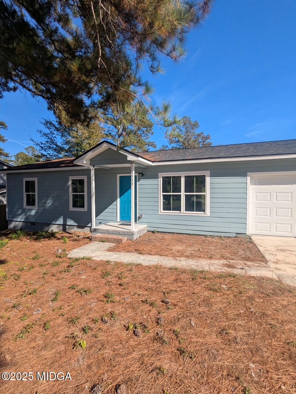 front view of house with a yard