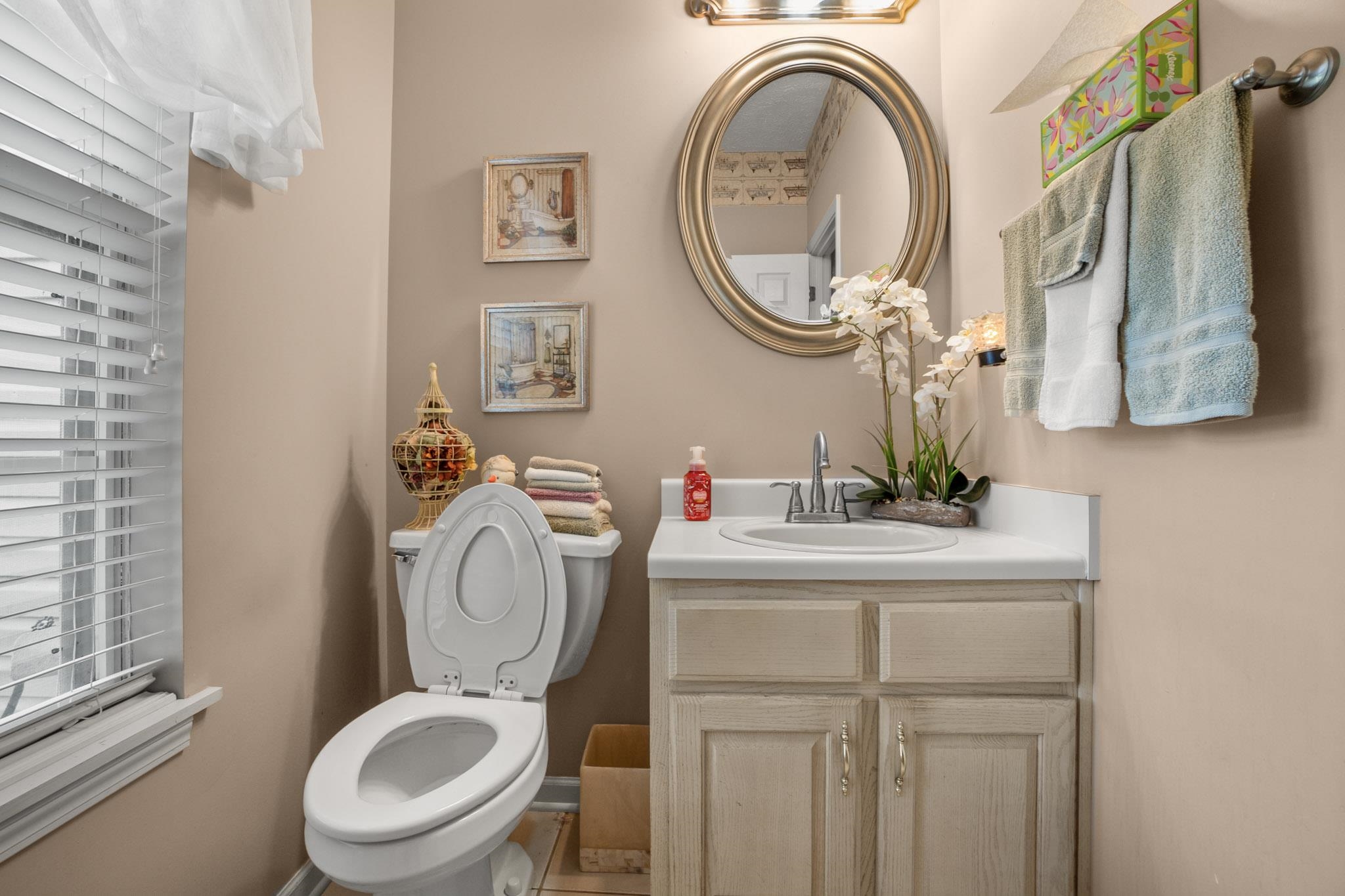3779 Dancyville Road Stanton, TN 38069 - Photo 36 of 40 a bathroom with a toilet a sink and a mirror