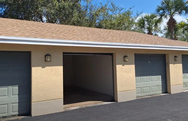 a backyard of a house
