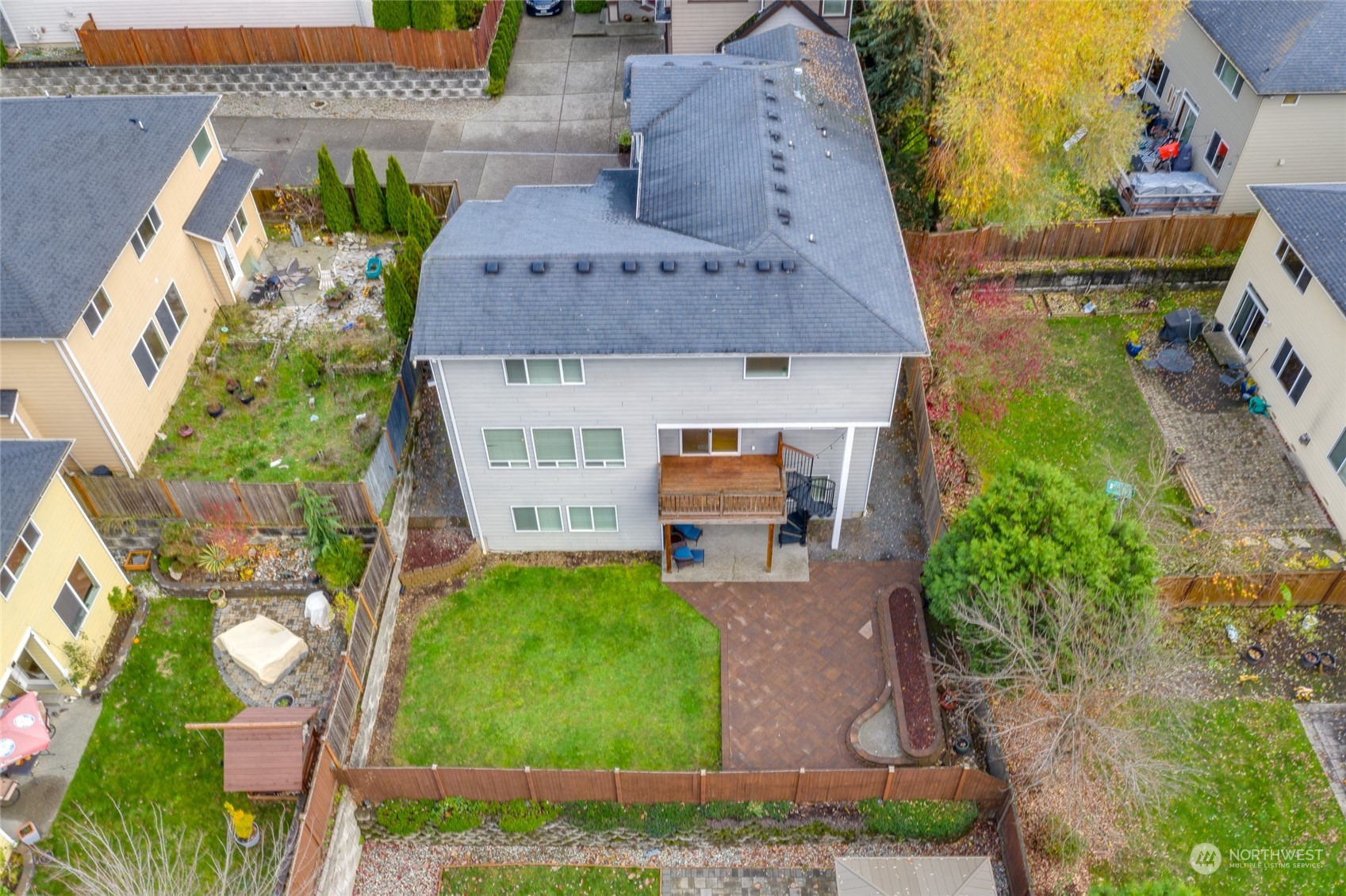 4022 222nd Place Southeast Bothell, WA 98021 - Photo 37 of 40 an aerial view of a house with garden space and street view
