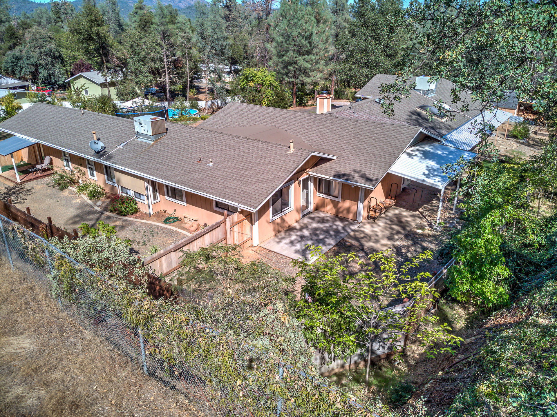 12814 Williamson Road Redding, CA 96003 - Photo 35 of 39 an aerial view of a house with a yard