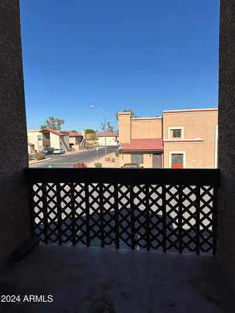a view of a balcony