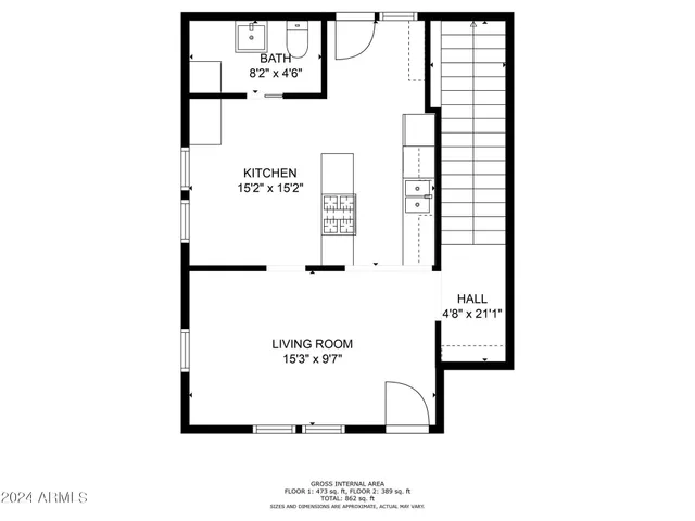 a picture of a bench in front of a white house