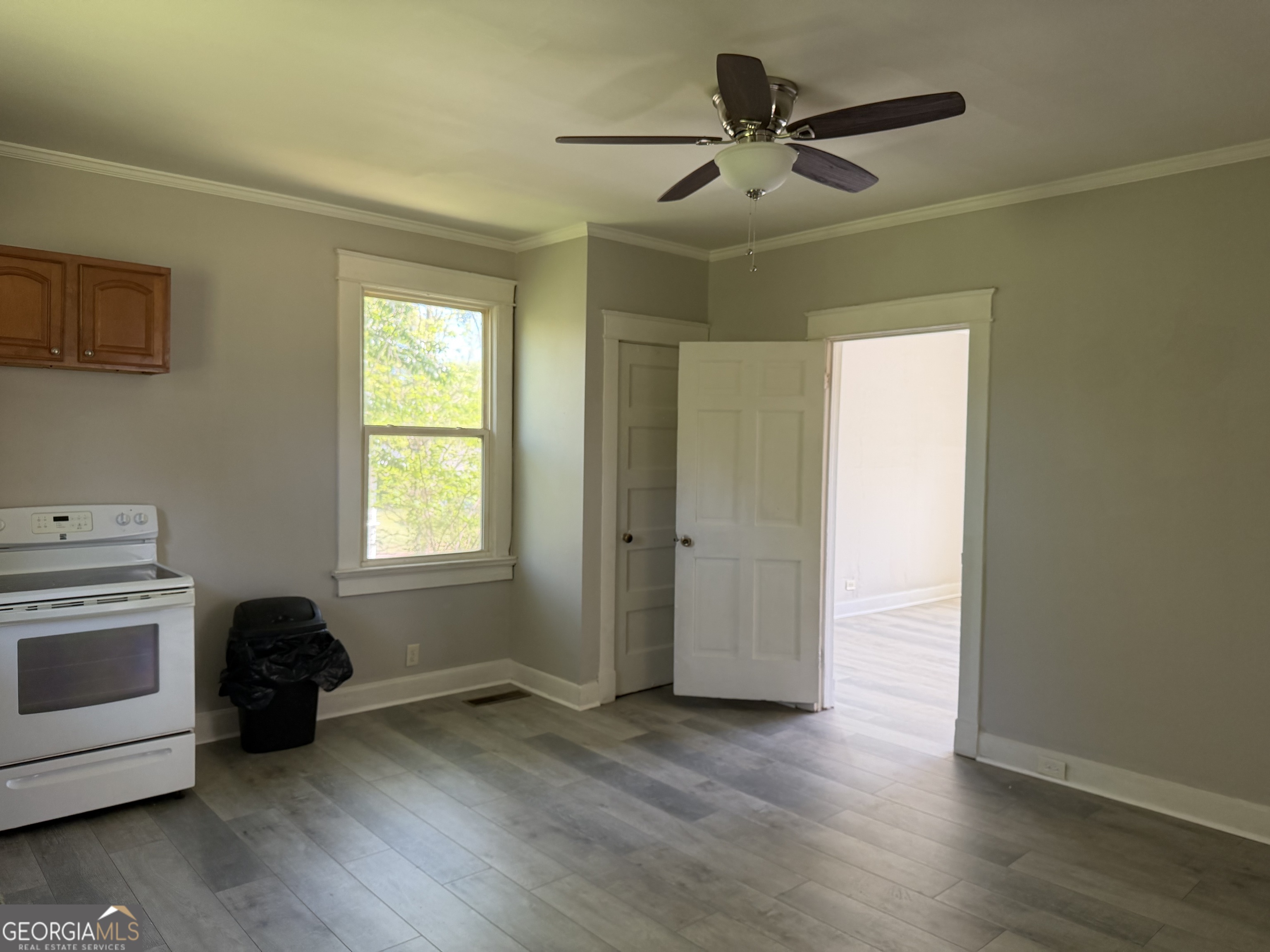 114 A Street Northeast Thomaston, GA 30286 - Photo 4 of 11 a view of a livingroom with a hardwood floor and a ceiling fan