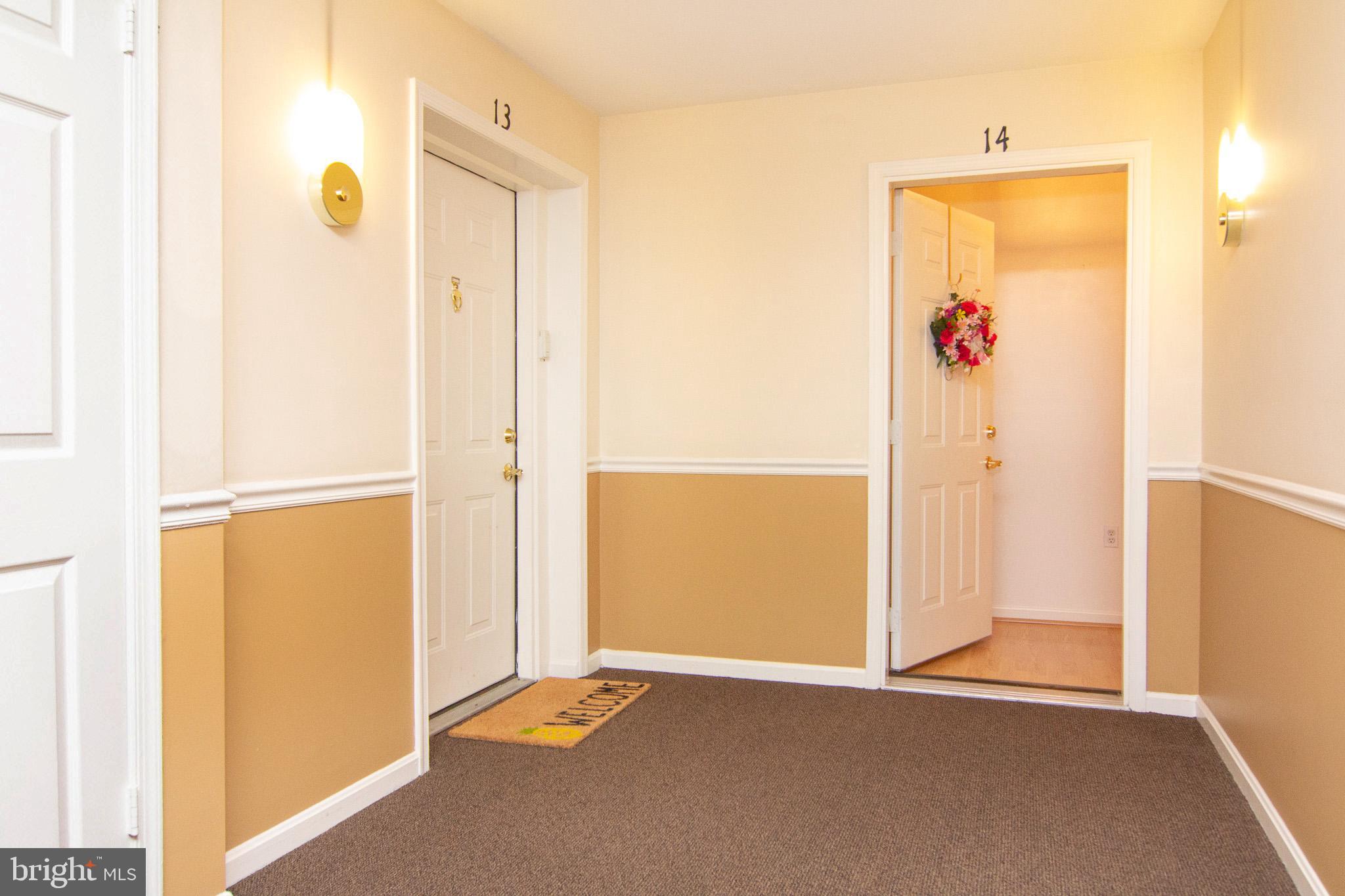 View of the entrance to the condo