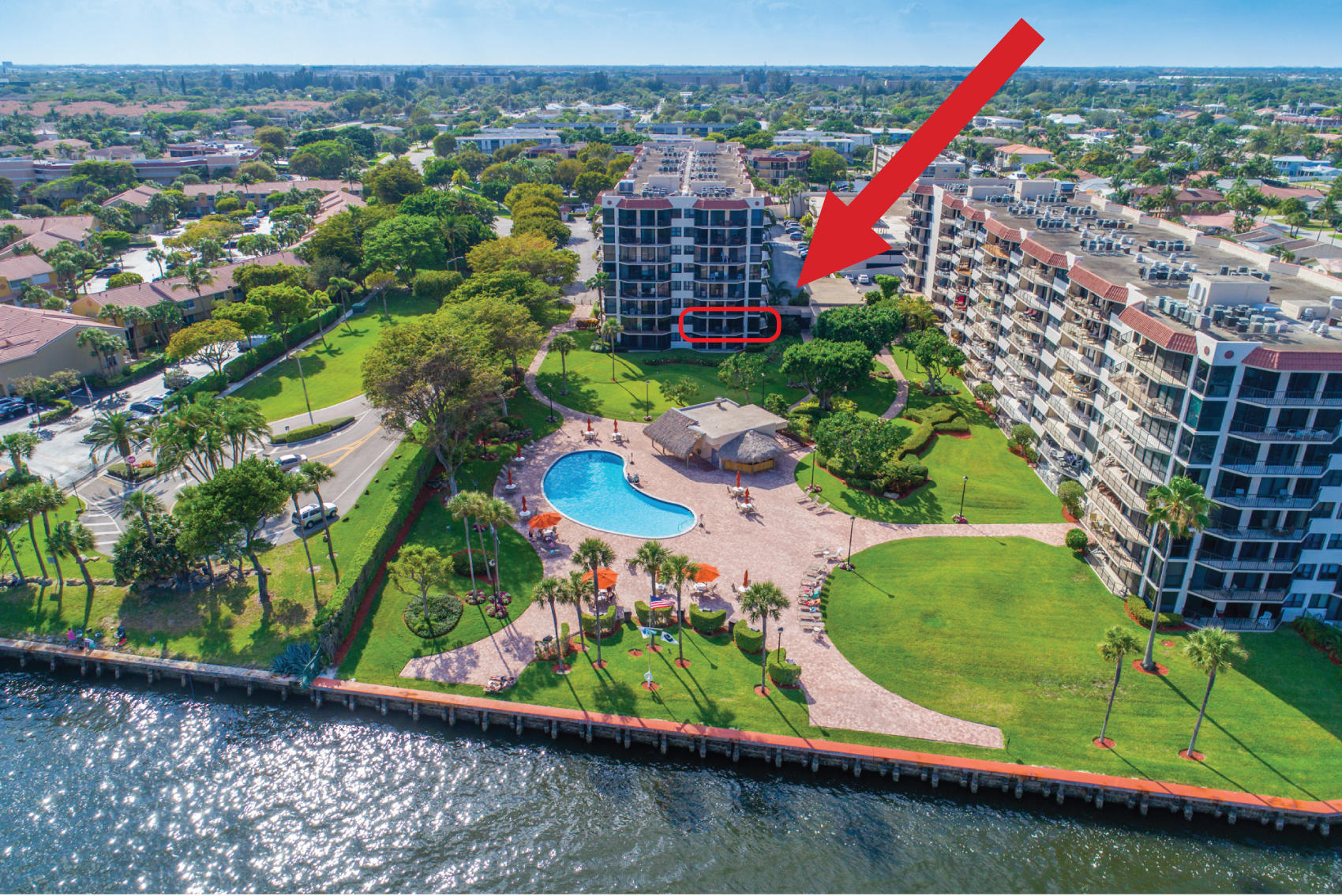 859 Jeffery Street, Unit 214 Boca Raton, FL 33487 - Photo 20 of 35 214-2-Aerial-Outline