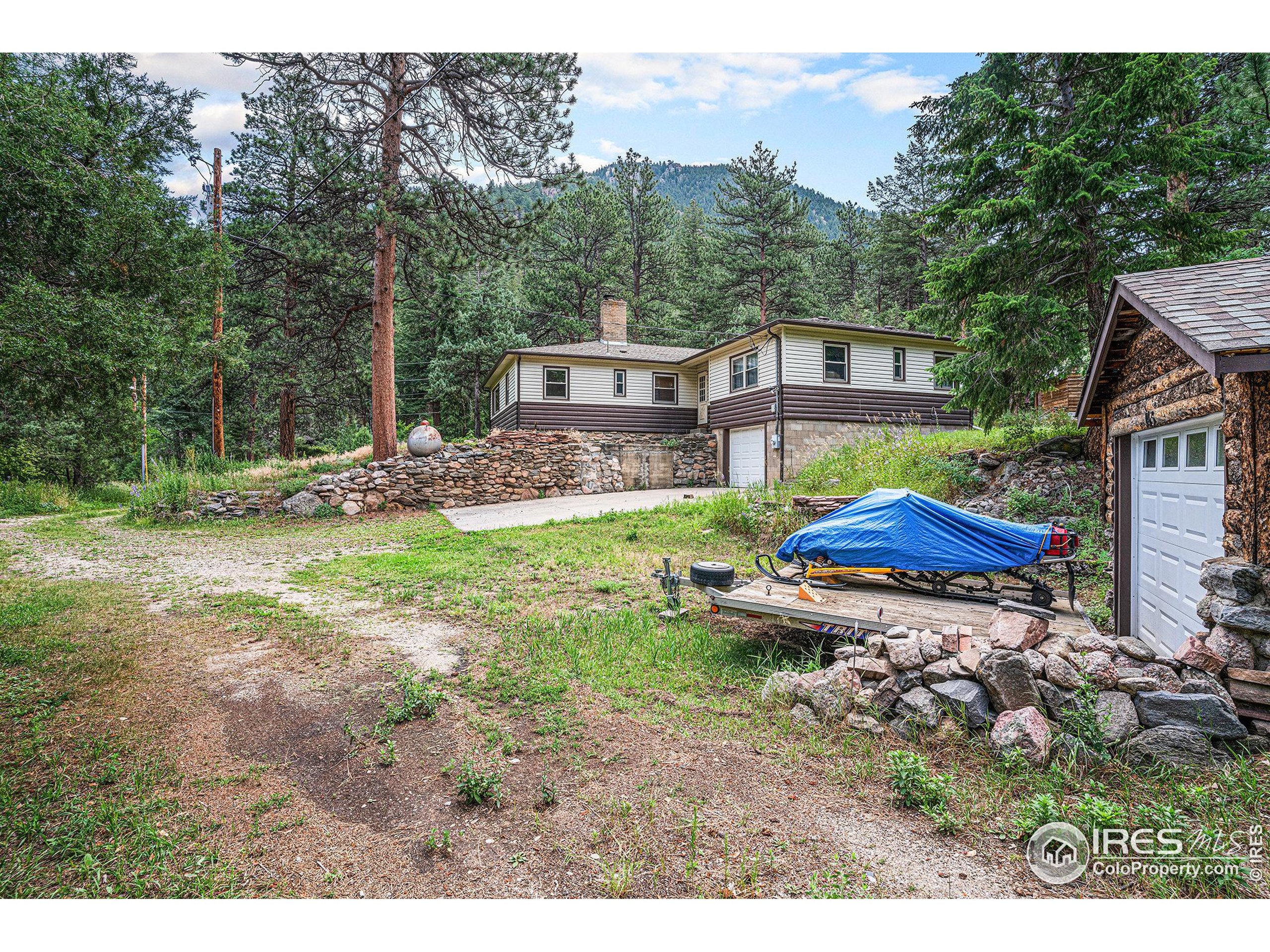 143 Waltonia Road Drake, CO 80515 - Photo 23 of 30 a view of a house with a yard
