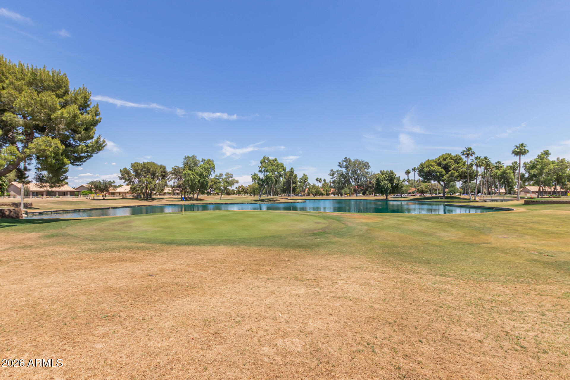 14300 West Bell Road, Unit 349 Surprise, AZ 85374 - Photo 22 of 32 a view of a lake with houses in the background