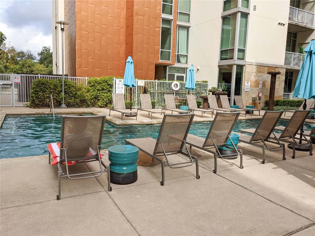 1600 Barton Springs Road, Unit 1407 Austin, TX 78704 - Photo 29 of 38 a view of a terrace with sitting area