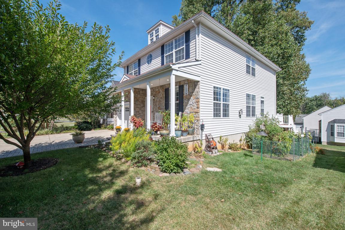 Wide lot with garden beds