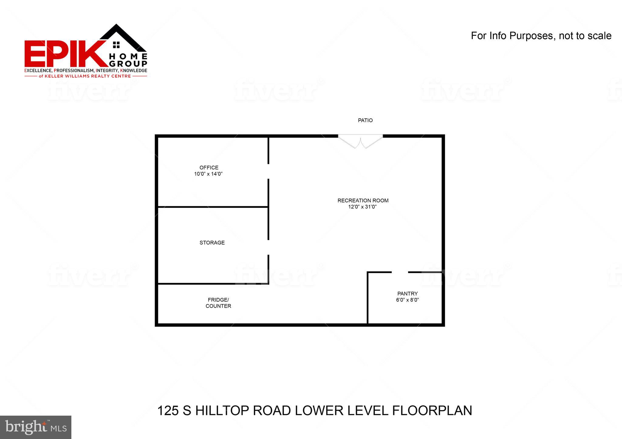 125 South Hilltop Road Baltimore, MD 21228 - Photo 66 of 66 Lower Level Floorplan