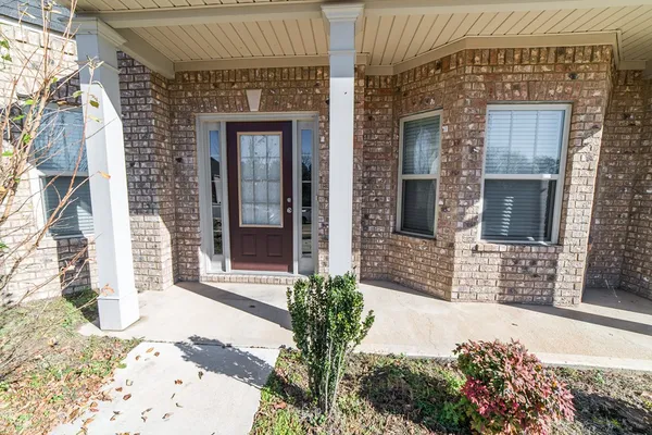 a front view of a house