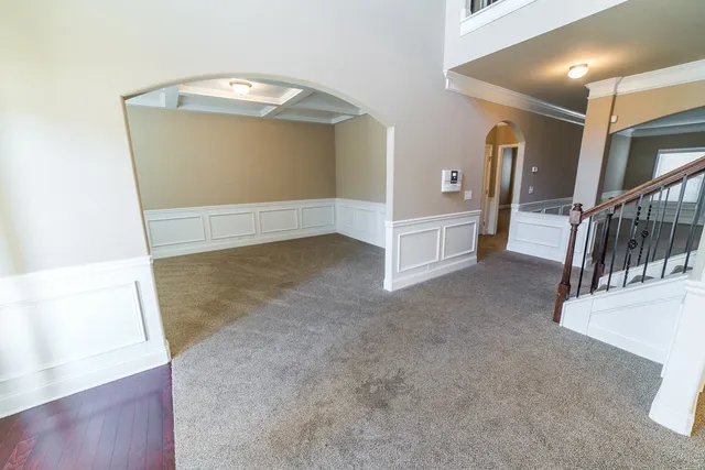 an empty room with window