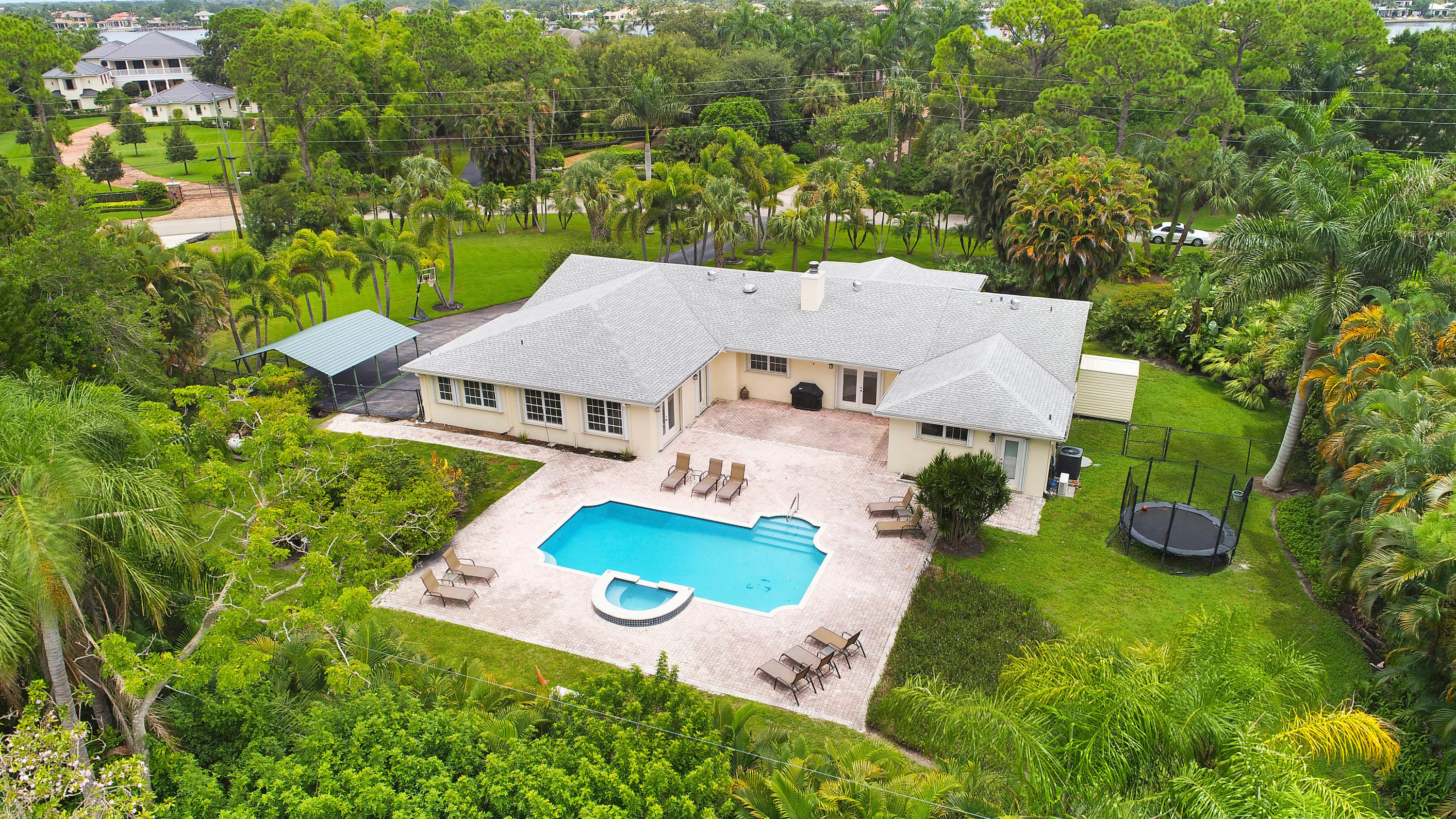 5384 Pennock Point Road Jupiter, FL 33458 - Photo 27 of 34 Aerial Rear View