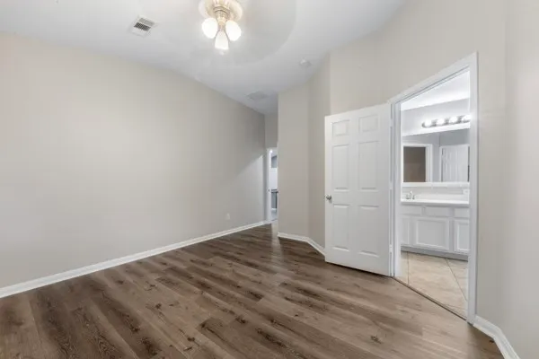 wooden floor in an empty room