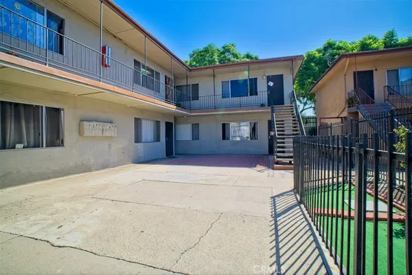 a front view of a house with balcony
