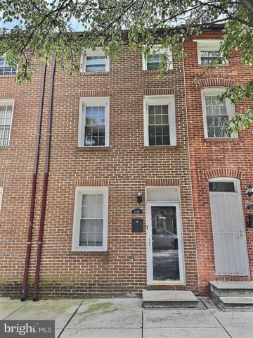 front view of a brick house