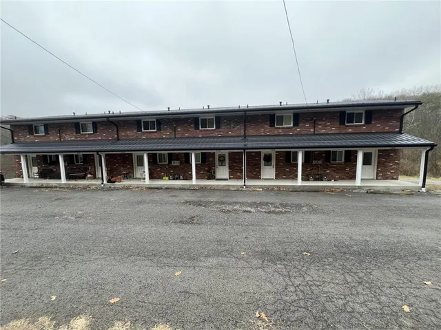 a front view of a house