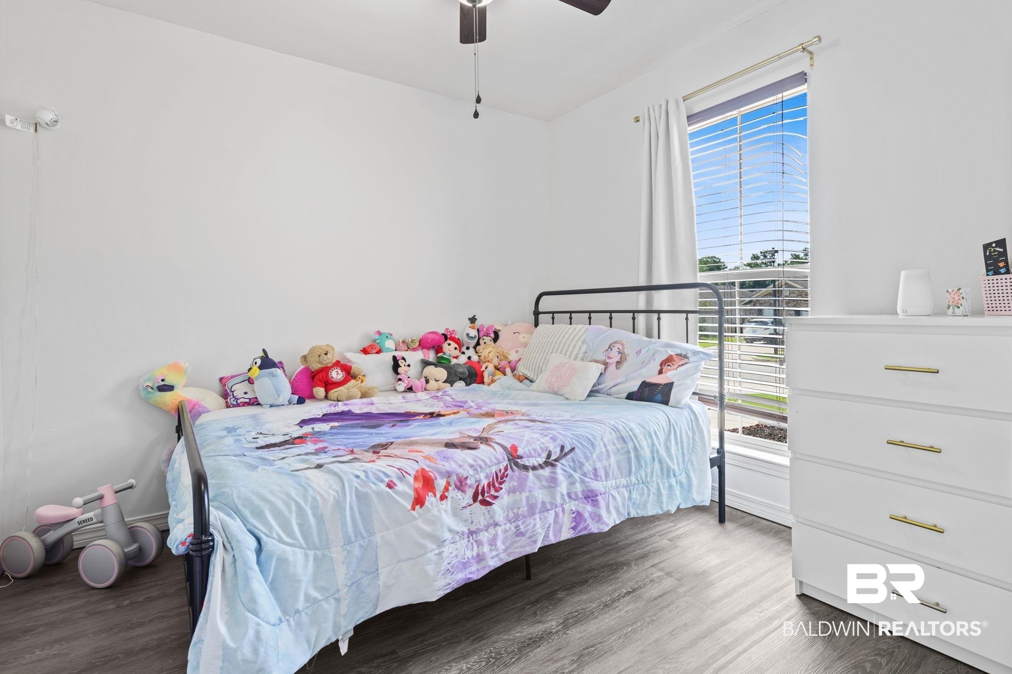 8956 Spring Grove North Mobile, AL 36695 - Photo 14 of 19 Bedroom featuring wood finished floors and ceiling fan