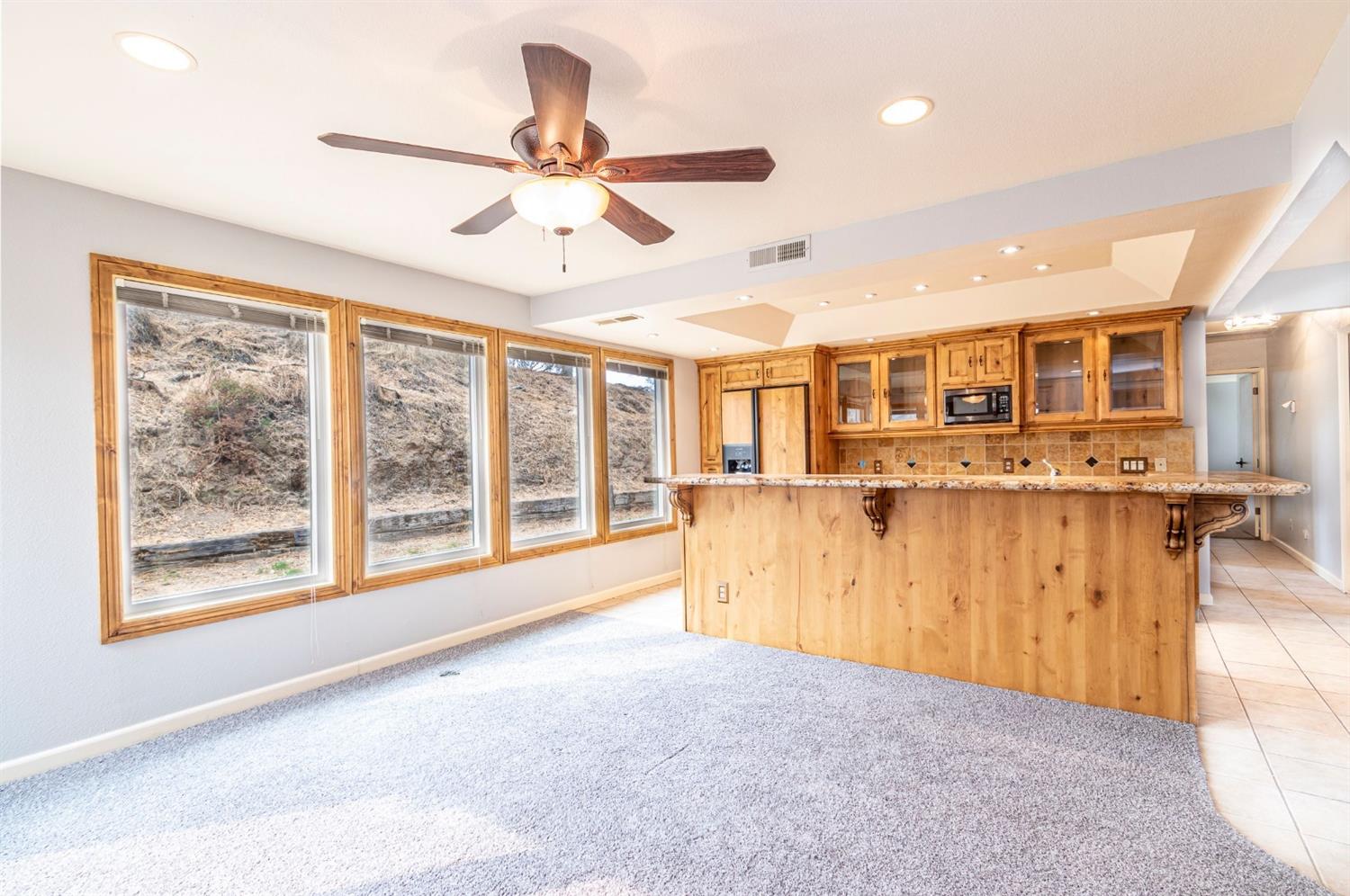 Kitchen from open dining room.