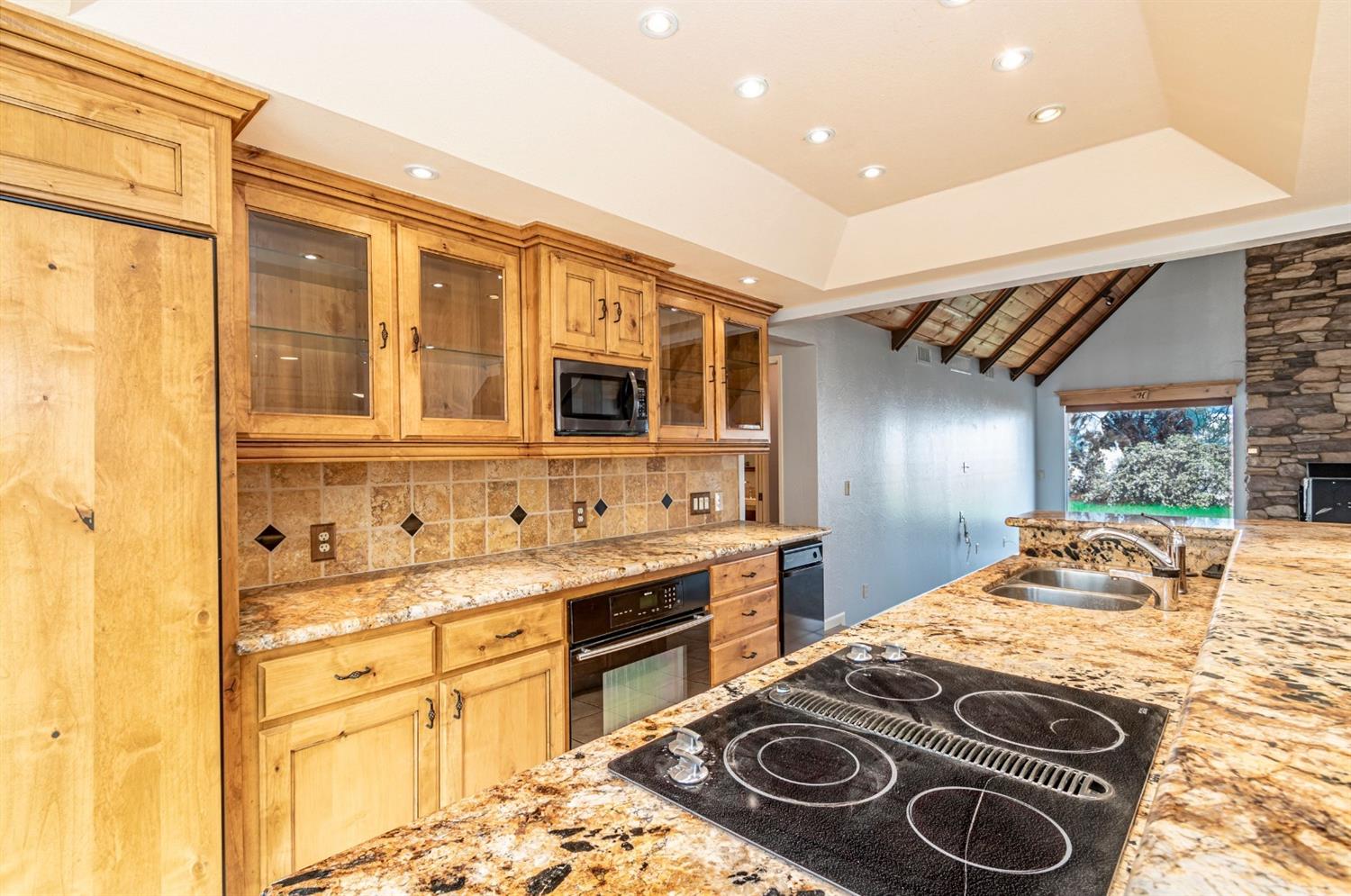 Kitchen cooking area.