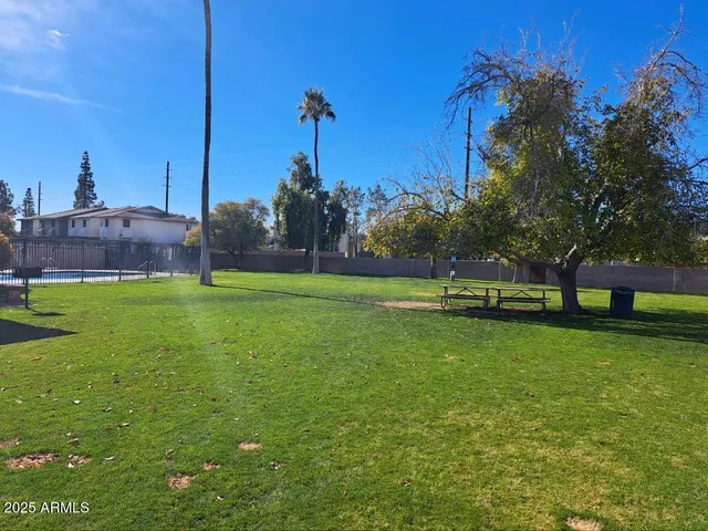 a view of a green field