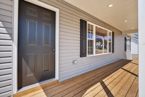 a view of front door of house