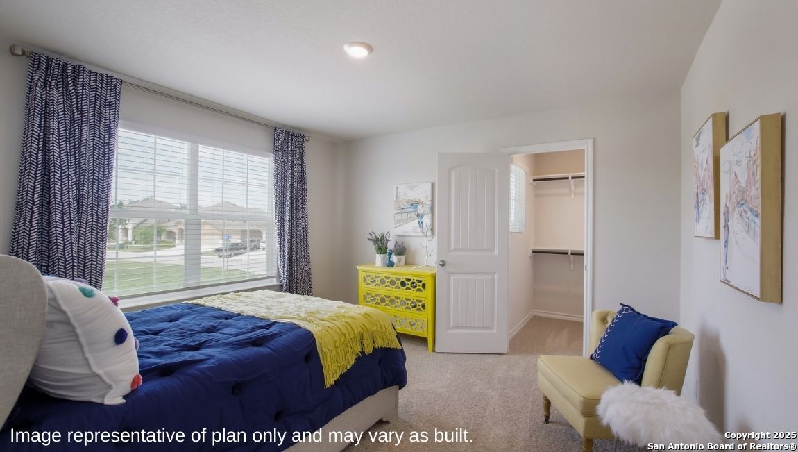 624 Fluted Shoals Cibolo, TX 78108 - Photo 22 of 38 a bedroom with a bed and a couch