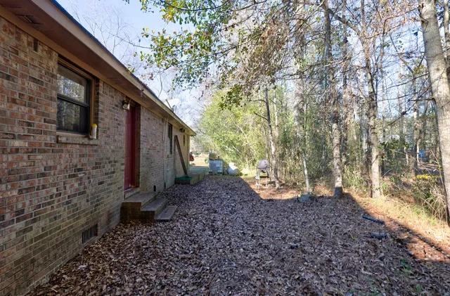 a view of road with trees