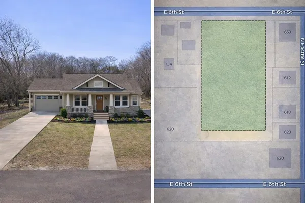 view of a house with a yard