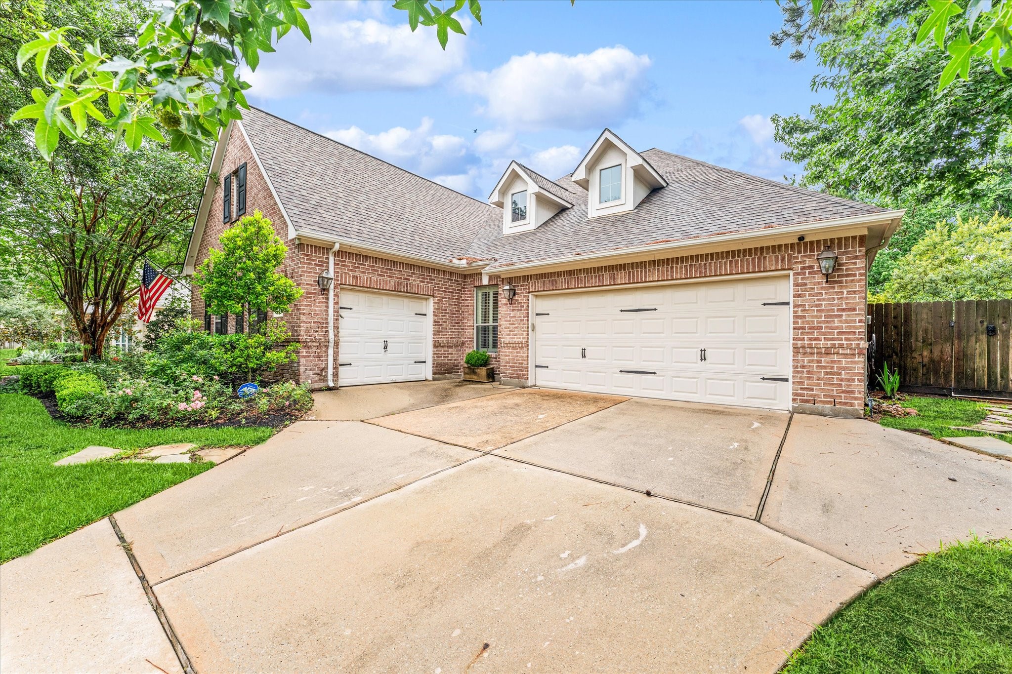 28331 Hollow Springs Lane Spring, TX 77386 - Photo 5 of 49 Extra wide driveway plus a true 3-car garage!