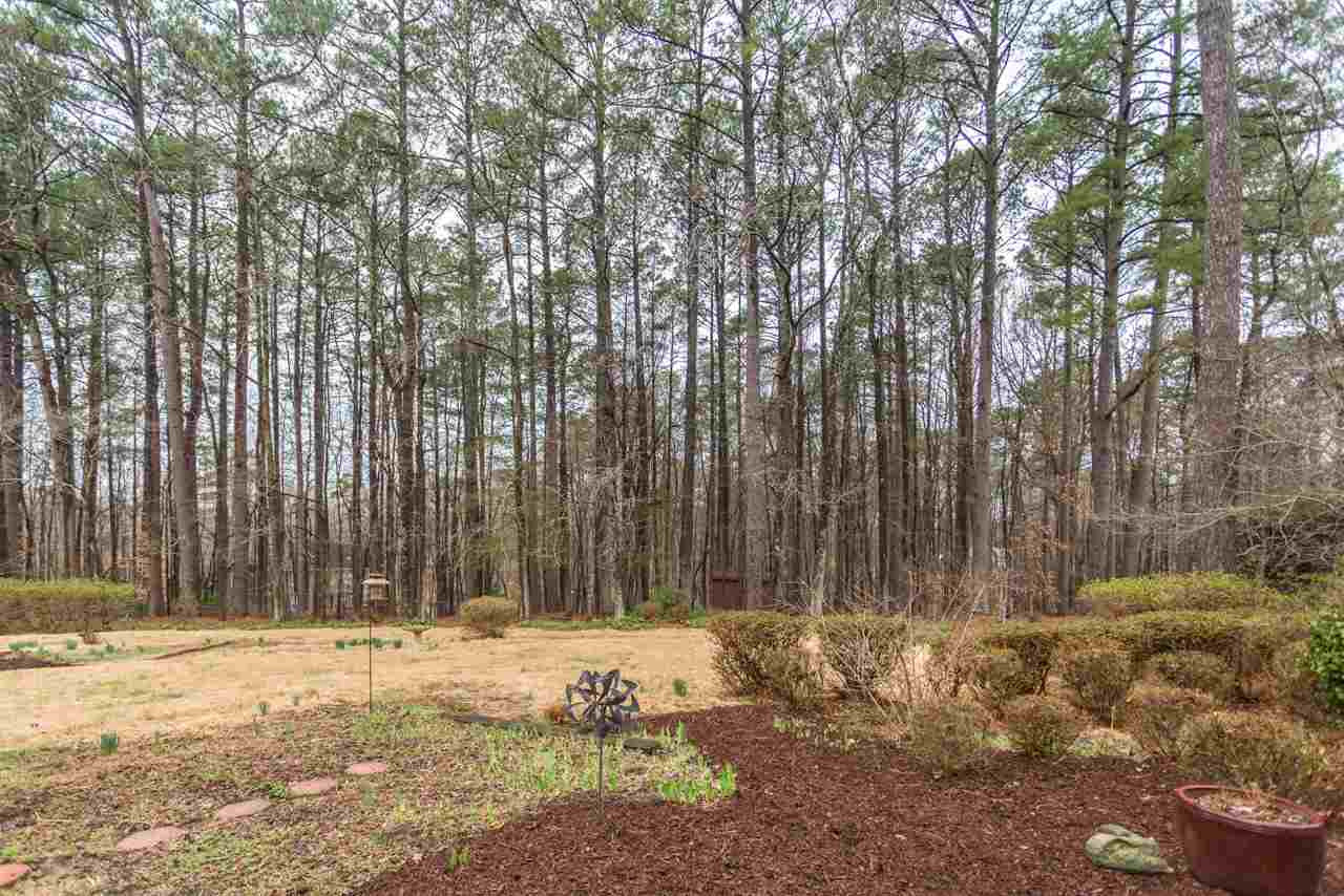 10405 Boxelder Drive Raleigh, NC 27613 - Photo 23 of 25 Visualize in 1 month has beautiful this will be when the grass greens and the leaves appear. Back yard