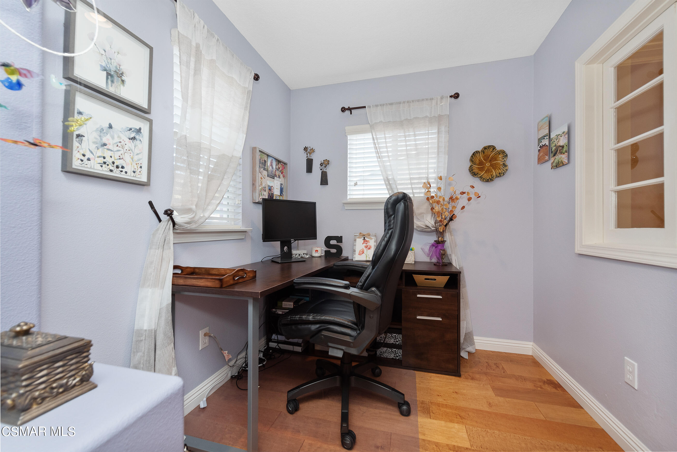 128 Laurel Ridge Drive Simi Valley, CA 93065 - Photo 35 of 66 a view of a workspace with furniture and a window