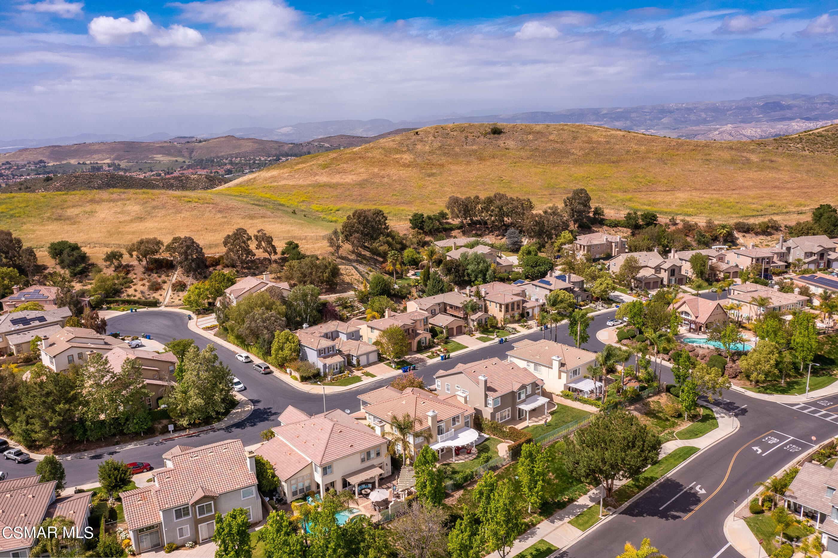 128 Laurel Ridge Drive Simi Valley, CA 93065 - Photo 66 of 66 an aerial view of ocean and residential houses with outdoor space