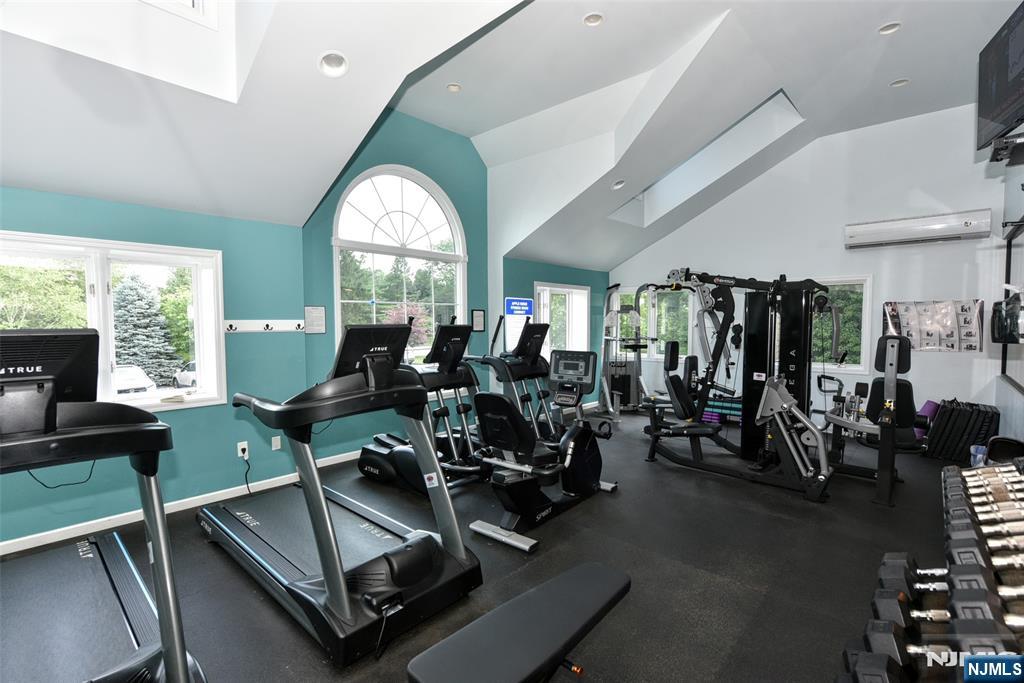 41 Litchult Lane Mahwah, NJ 07430 - Photo 41 of 50 a living room with lots of gym equipment