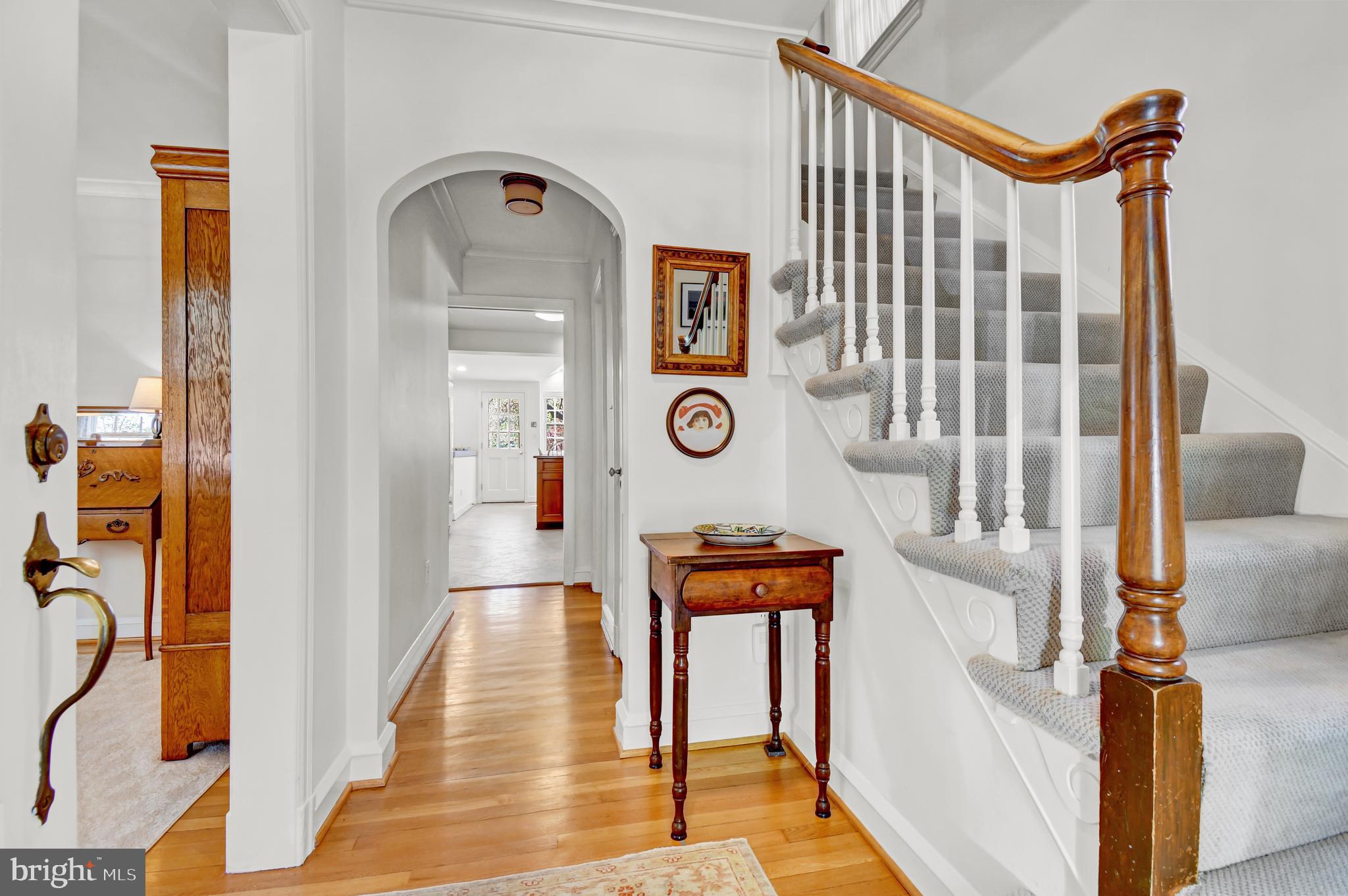 3400 Legation Street Northwest Washington, DC 20015 - Photo 15 of 49 Entry Foyer looking thru to Kit. and Bkt.Rm