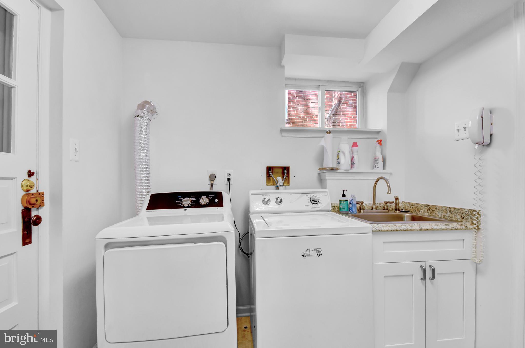 3400 Legation Street Northwest Washington, DC 20015 - Photo 34 of 49 Washer/Dryer/Sink Area in Laundry Rm.