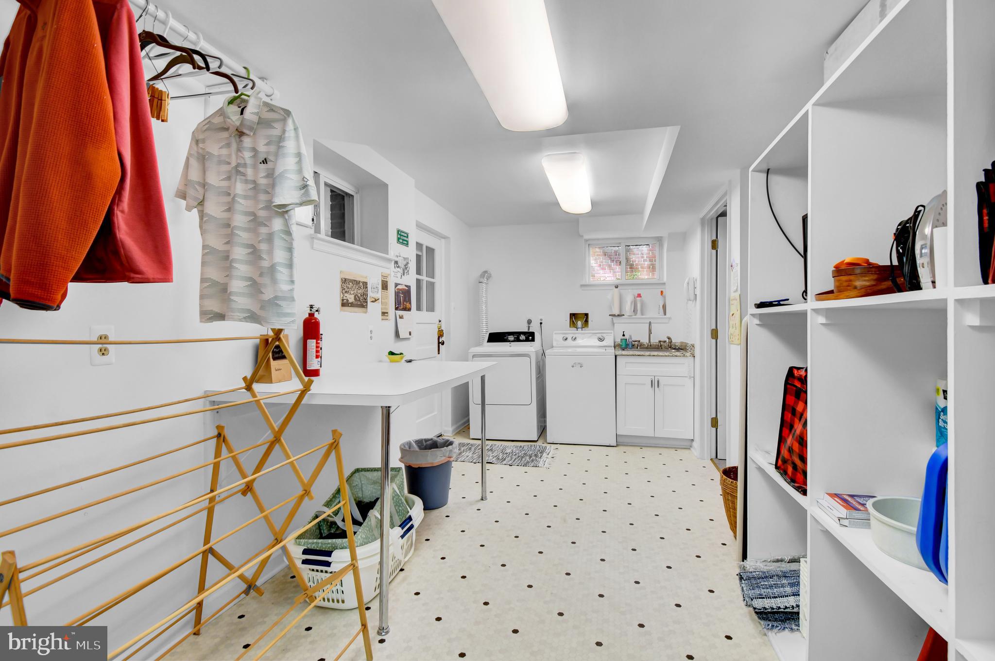 3400 Legation Street Northwest Washington, DC 20015 - Photo 48 of 49 Spacious Laundry Rm with Cubbies