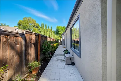 a view of a potted plants next to a wall