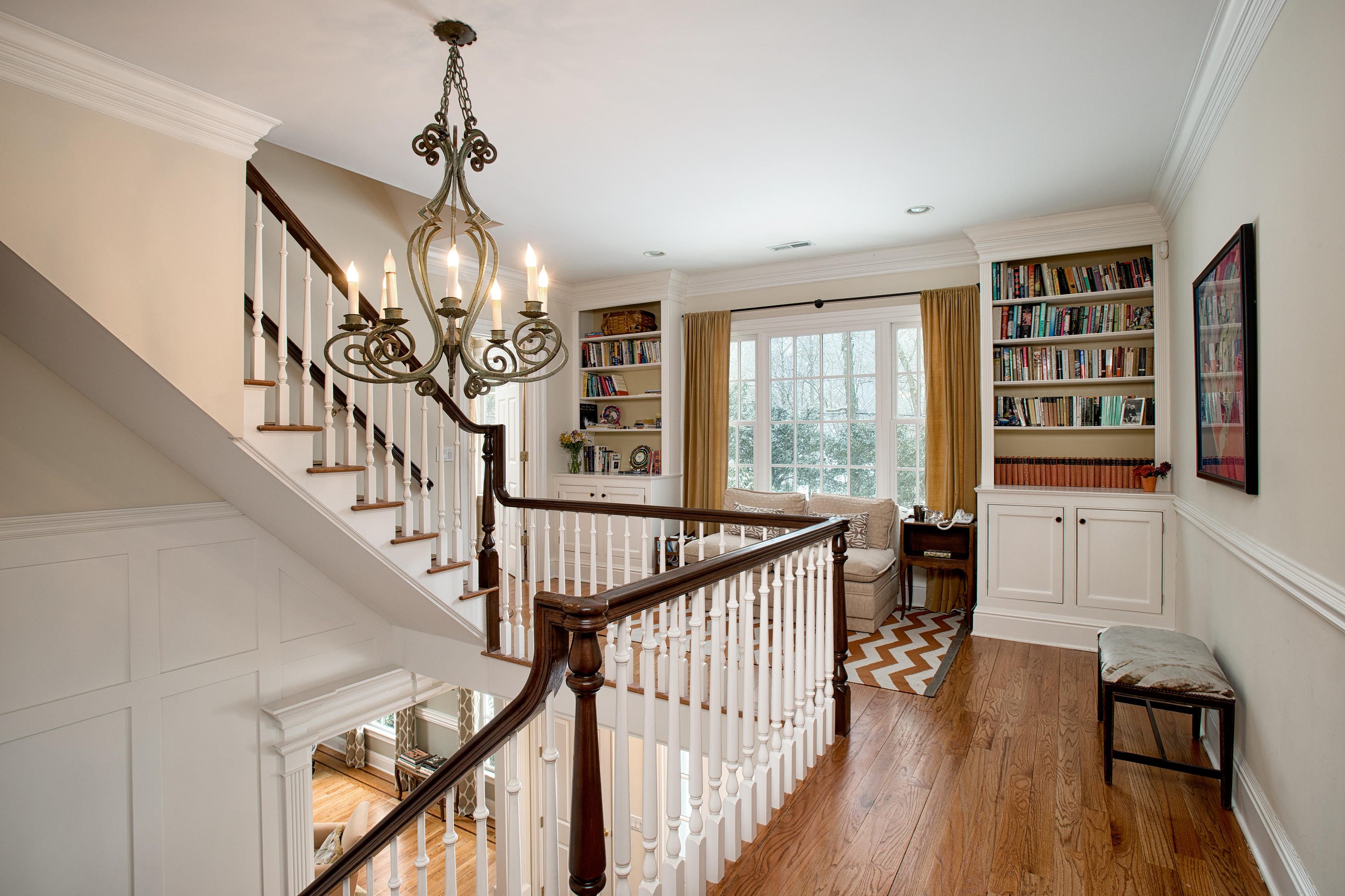 276 White Oak Shade Road New Canaan, CT 06840 - Photo 17 of 36 a view of entryway and hall with wooden floor