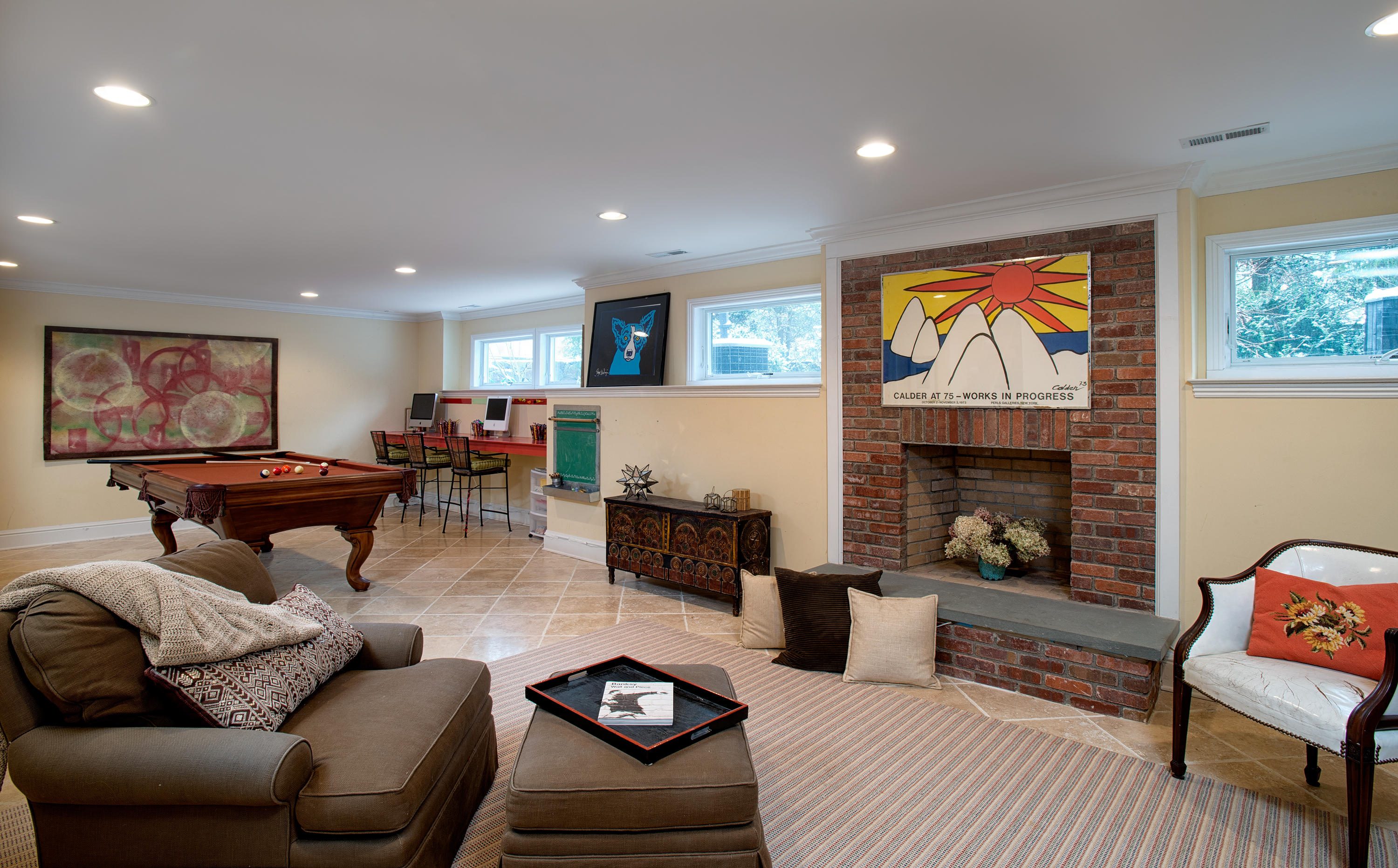276 White Oak Shade Road New Canaan, CT 06840 - Photo 21 of 36 a living room with furniture and a fireplace